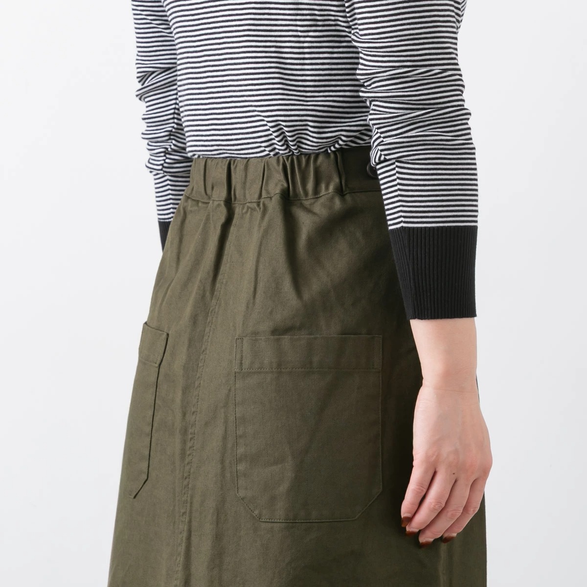 SARAHWEAR サラウェア Cotton Twill A-line Skirt コットン ツイル Aライン スカート C21854