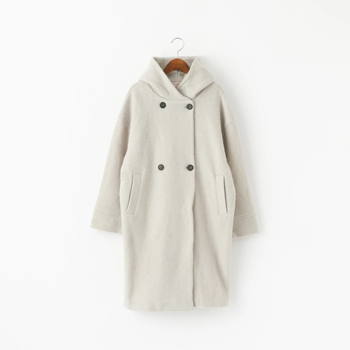 maomade マオメイド 圧縮ウール ダブルボタン ロング丈コート 4色 541128