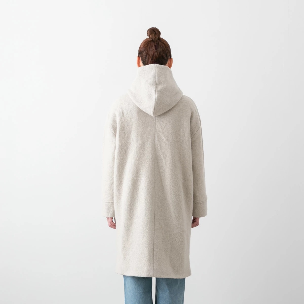 maomade マオメイド 圧縮ウール ダブルボタン ロング丈コート 4色 541128