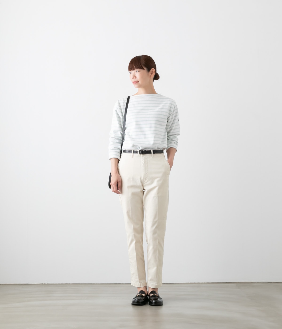 D.M.G ドミンゴ ストレッチチノ イージーテーパードパンツ 14-267T