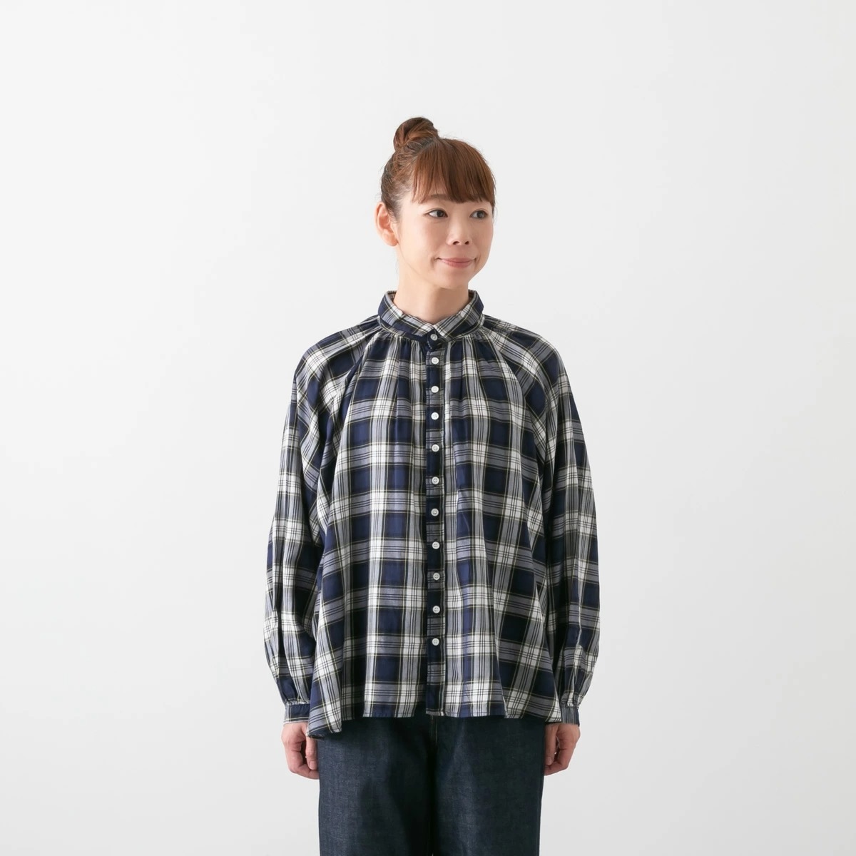 D.M.G Brocante ドミンゴ ブロカント 60sビエラチェック グランロンシャツ 2色 36-332Z