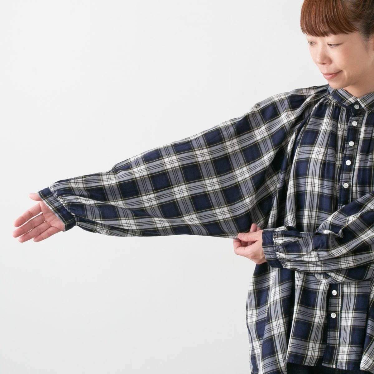 D.M.G Brocante ドミンゴ ブロカント 60sビエラチェック グランロンシャツ 2色 36-332Z