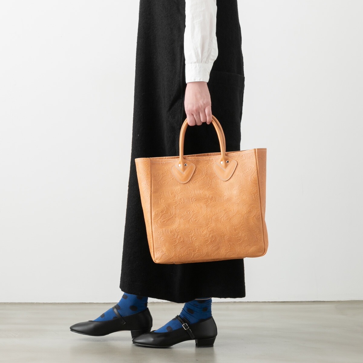 ✨極美品✨ blancle ブランクレ ペイズリー クラシックトートM ブラウン blancle ブランクレ ペイズリー クラシック トートバッグ PAISLEY