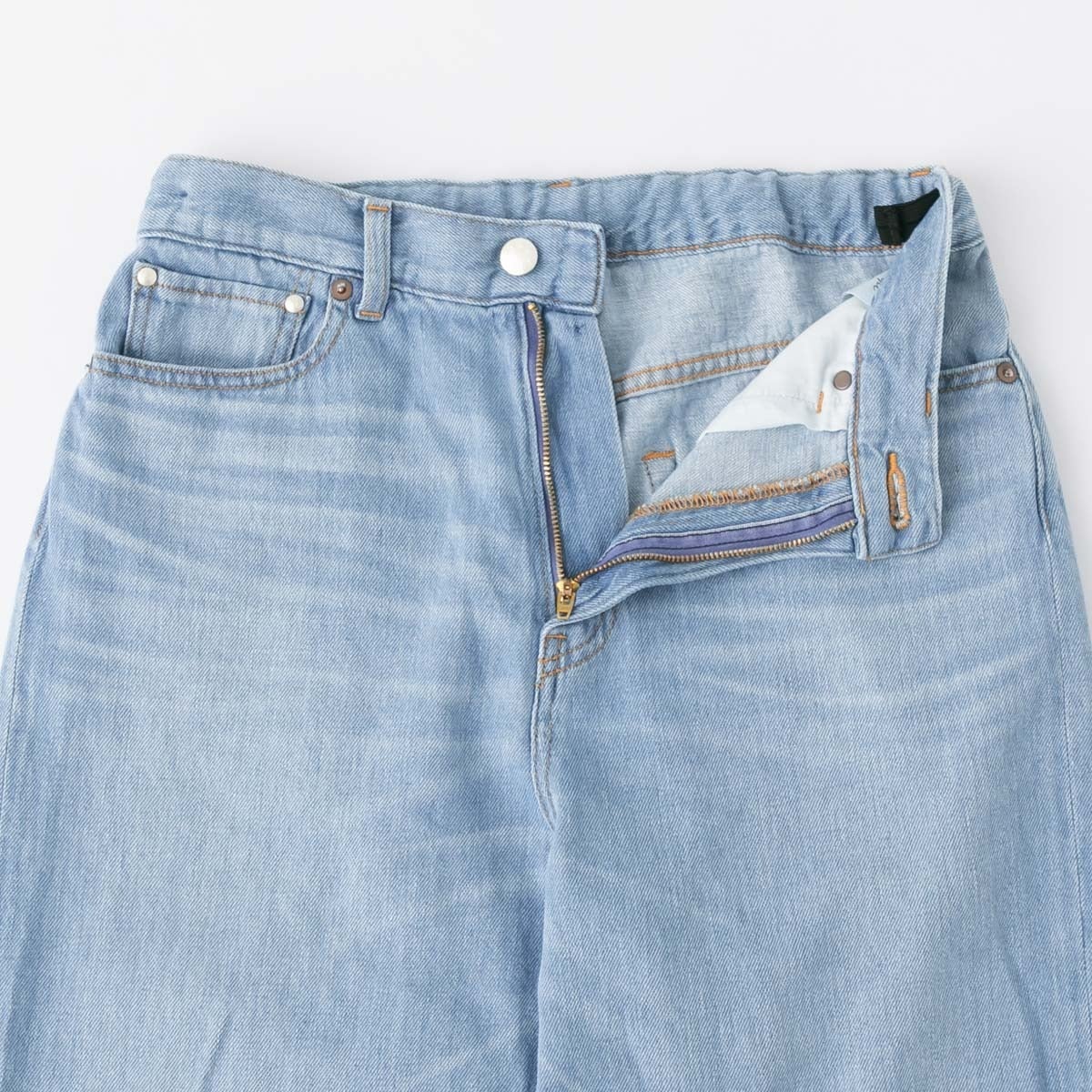 caqu サキュウ リネン サギング ワイド パンツ linen sagging wide 2色 34240