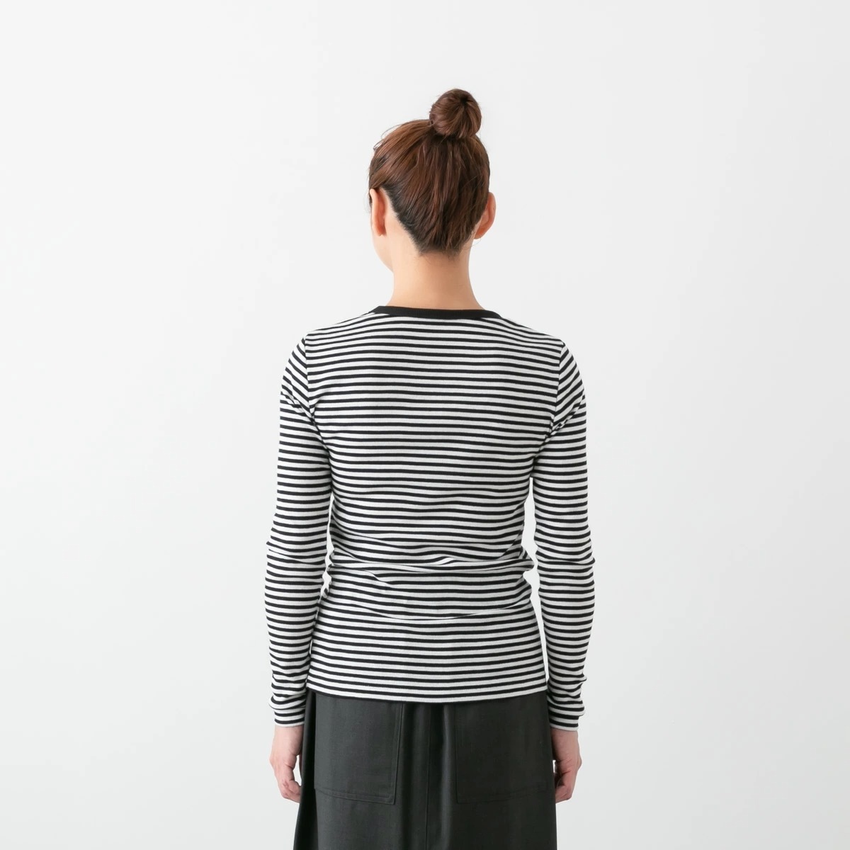 Cion シオン コットンテレコ ボーダーカットソー 2色 19-24252