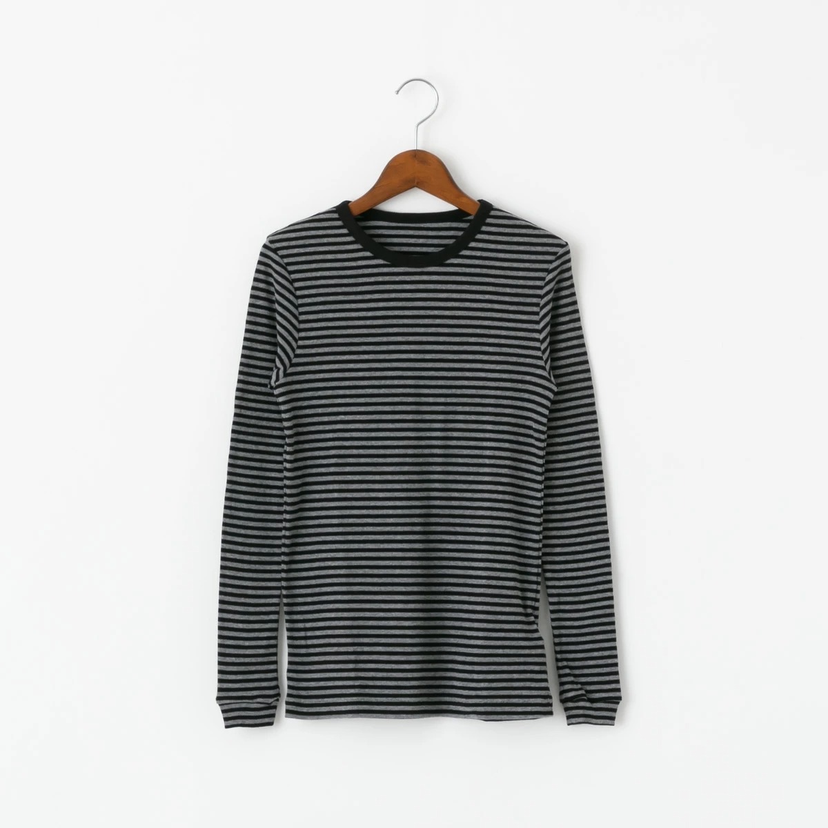 Cion シオン コットンテレコ ボーダーカットソー 2色 19-24252