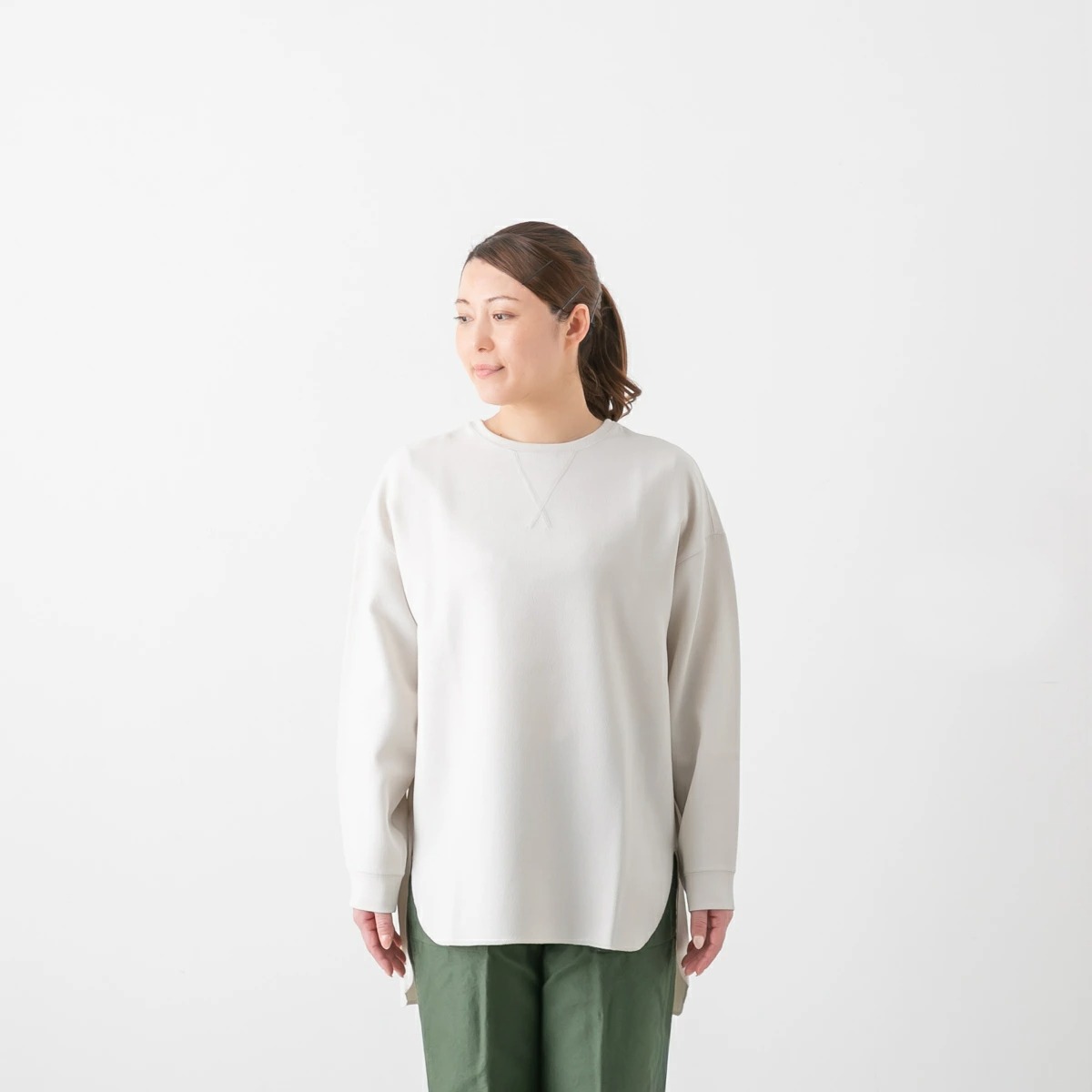 ma couleur マ クルール ダブルクロス ジョーゼット オーバーサイズ