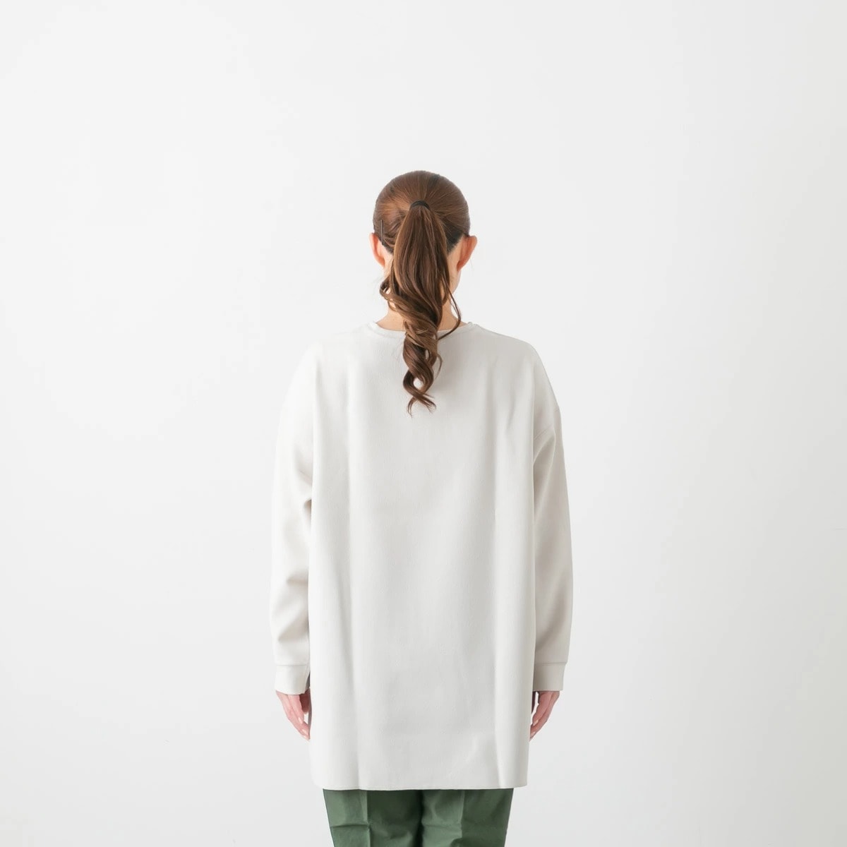 ma couleur マ クルール ダブルクロス ジョーゼット オーバーサイズ