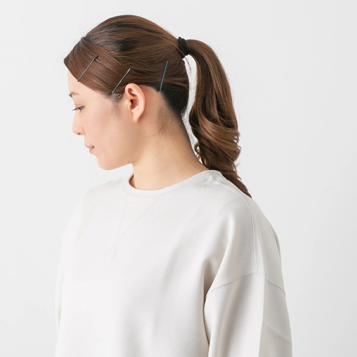 ma couleur マ クルール ダブルクロス ジョーゼット オーバーサイズ プルオーバー 3色 J-4810