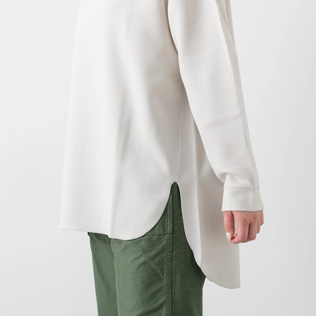 ma couleur マ クルール ダブルクロス ジョーゼット オーバーサイズ