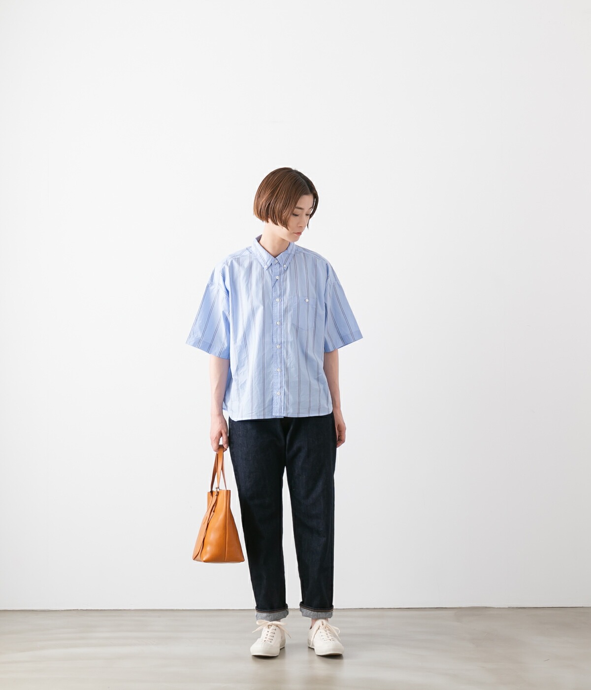Ordinary fits オーディナリーフィッツ ルーズ アンクル デニムパンツ