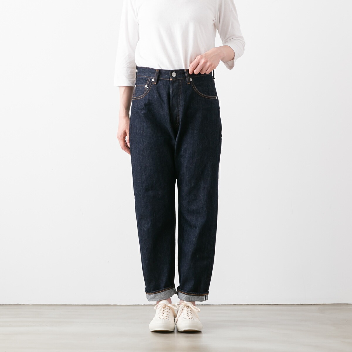 Ordinary fits オーディナリーフィッツ ルーズ アンクル デニムパンツ Ordinary fits オーディナリーフィッツ ルーズ アンクル デニムパンツ