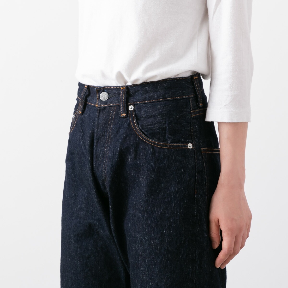 Ordinary fits オーディナリーフィッツ ルーズ アンクル デニムパンツ