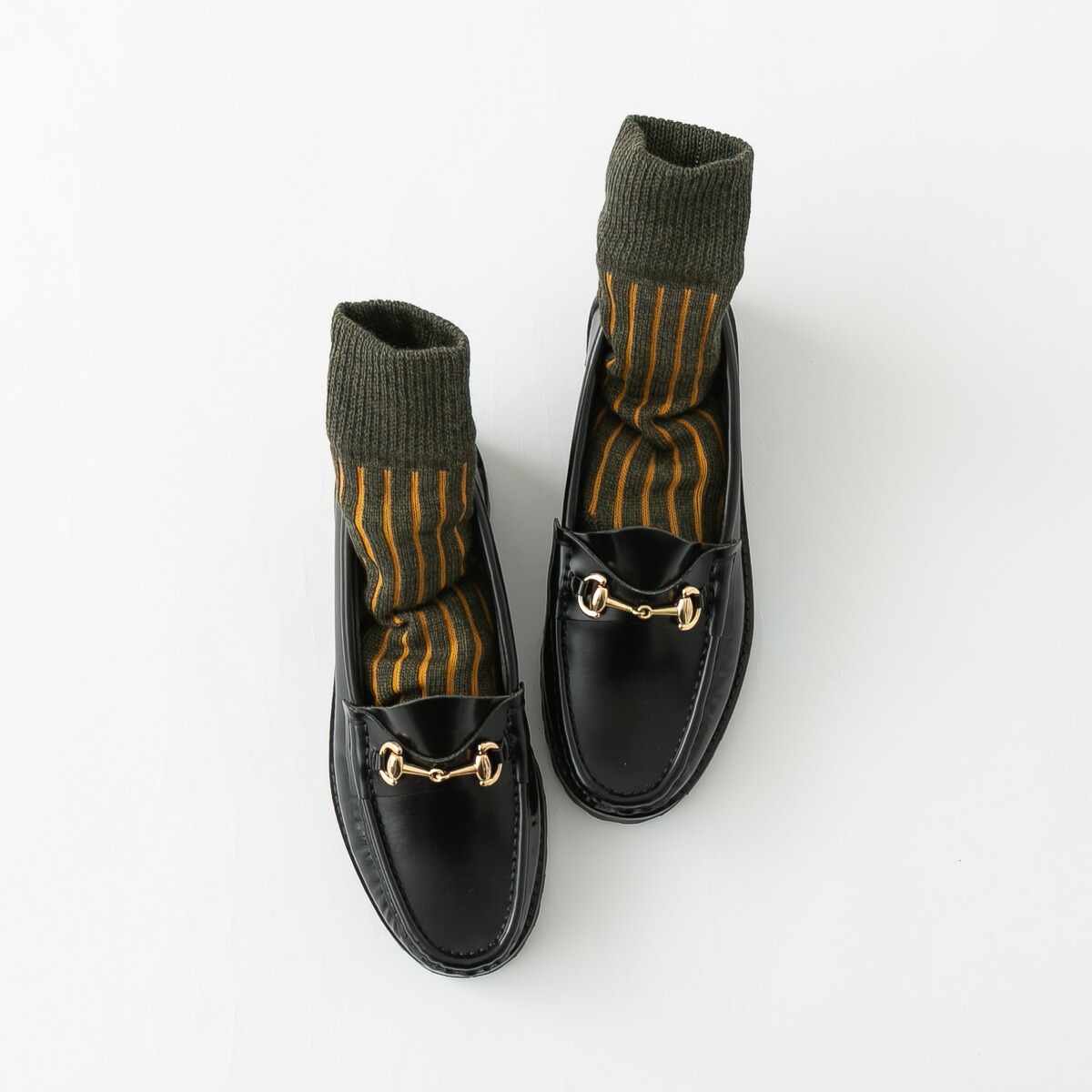 SHOWATABE ショウワタベ Washable wool&cotton Needle Out Knit Socks 針抜きニットソックス SW-18 4色 