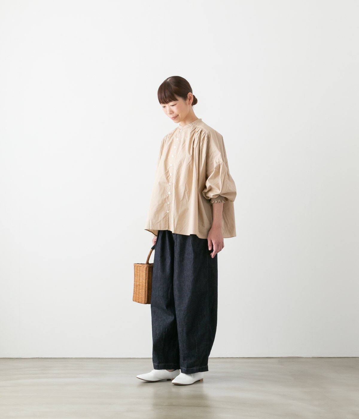 HARVESTY ハーベスティ DENIM NARROW CIRCUS PANTS / ONE WASH デニム