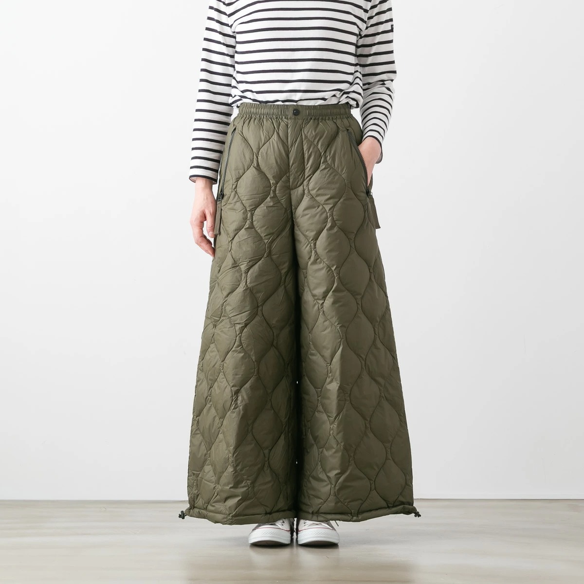 TAION タイオン ミリタリー スプリットダウン スカート ソフトシェル 2色 W159LSSKML-1