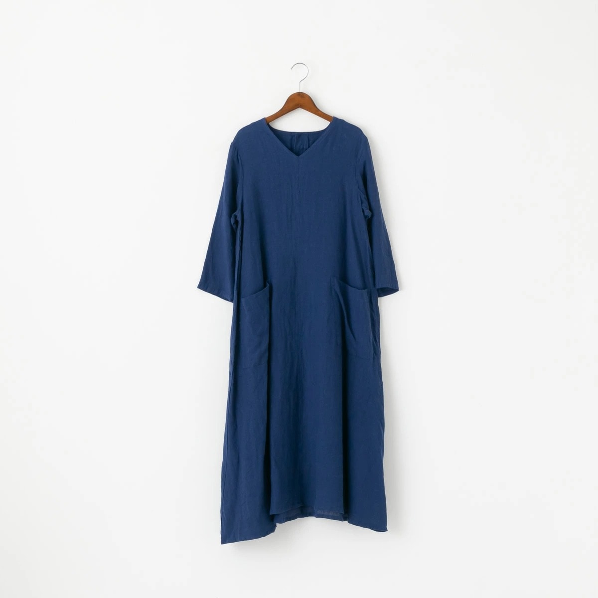 SARAHWEAR サラウェア Belgium Linen V neck Flared Dress ベルギーリネン Vネック フレアドレス 5色 C71272