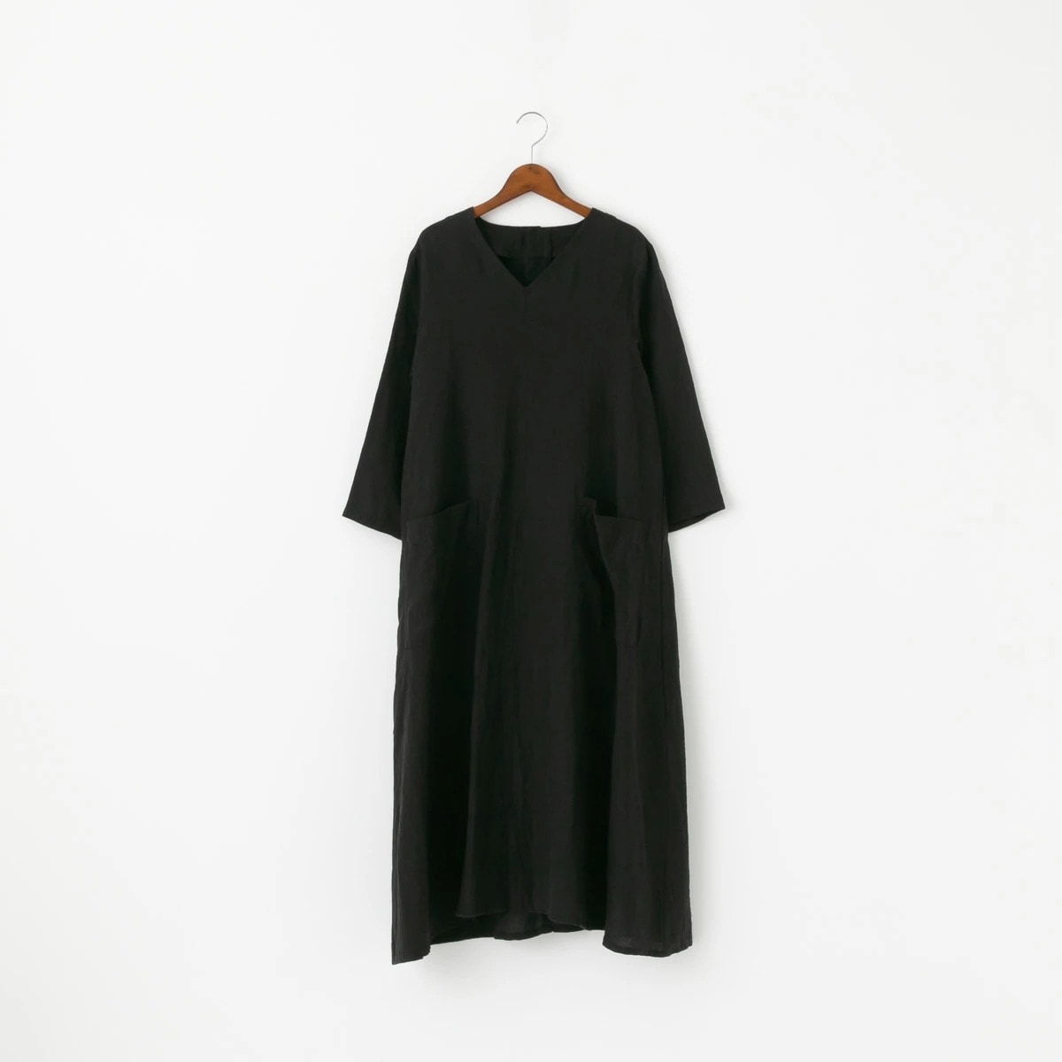 SARAHWEAR サラウェア Belgium Linen V neck Flared Dress ベルギーリネン Vネック フレアドレス 5色 C71272
