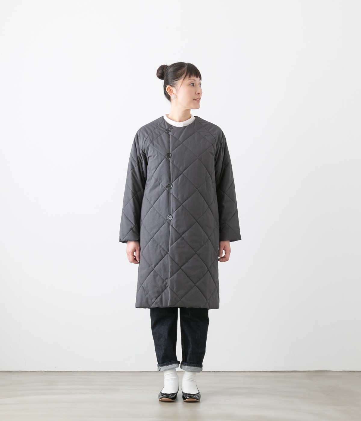 TRAVAIL MANUEL トラバイユ マニュアル キルティング ラグランコート 4011-53