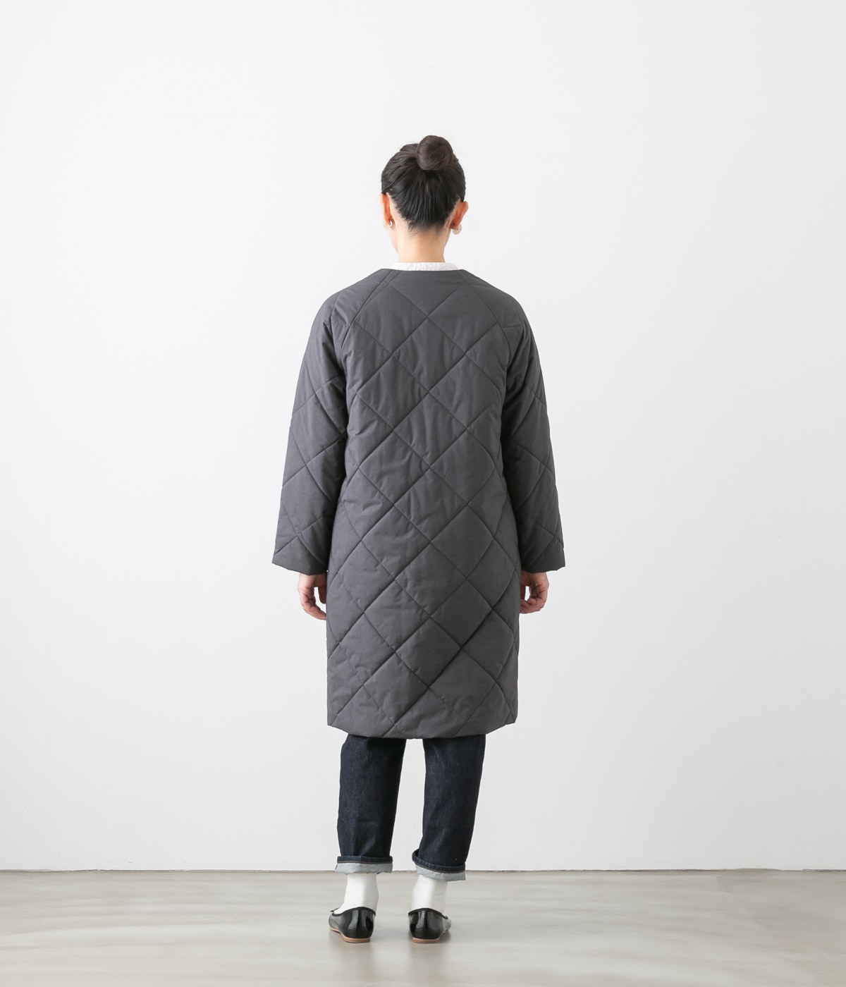 TRAVAIL MANUEL トラバイユ マニュアル キルティング ラグランコート