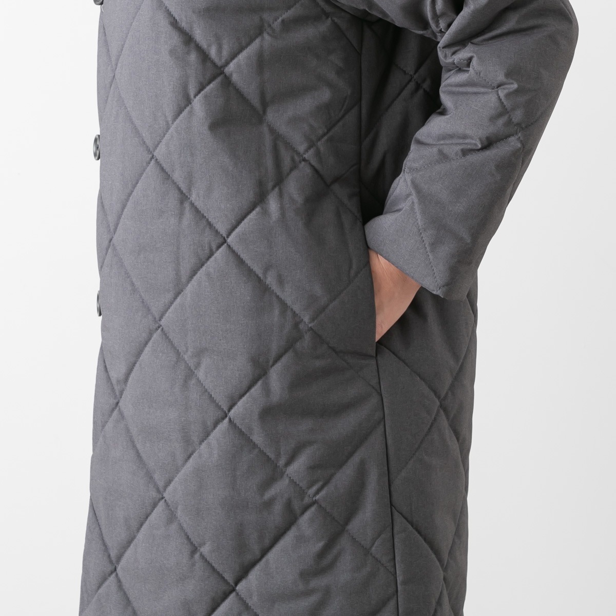 TRAVAIL MANUEL トラバイユ マニュアル キルティング ラグランコート 4011-53