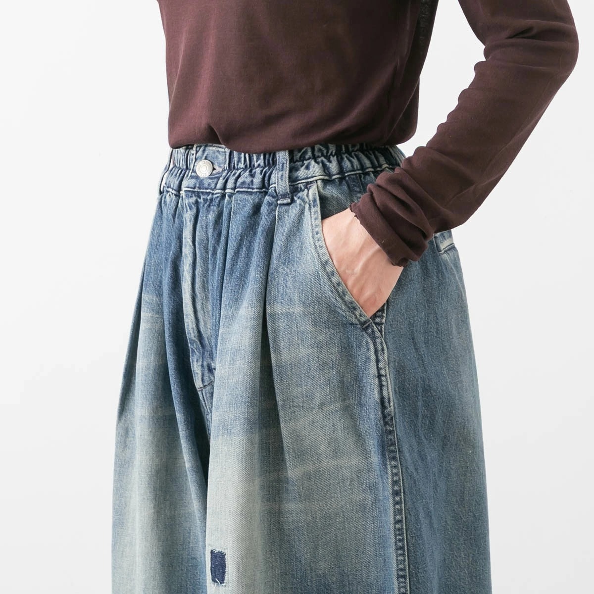harvesty サーカスデニム ハーベスティ DENIM CIRCUS PANTS REMAKE BLUE デニム サーカス パンツ