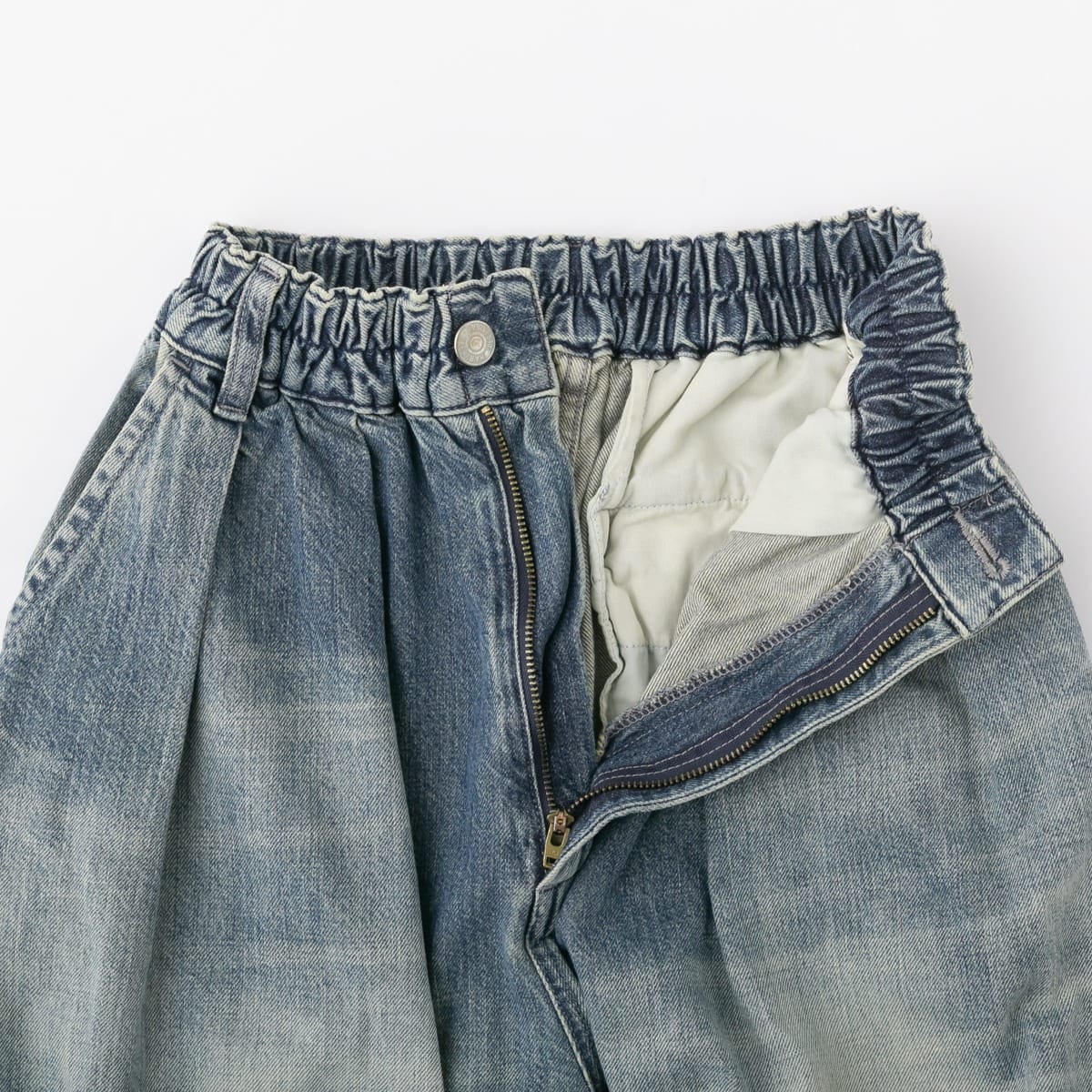 ハーベスティ DENIM CIRCUS PANTS REMAKE BLUE デニム サーカス パンツ