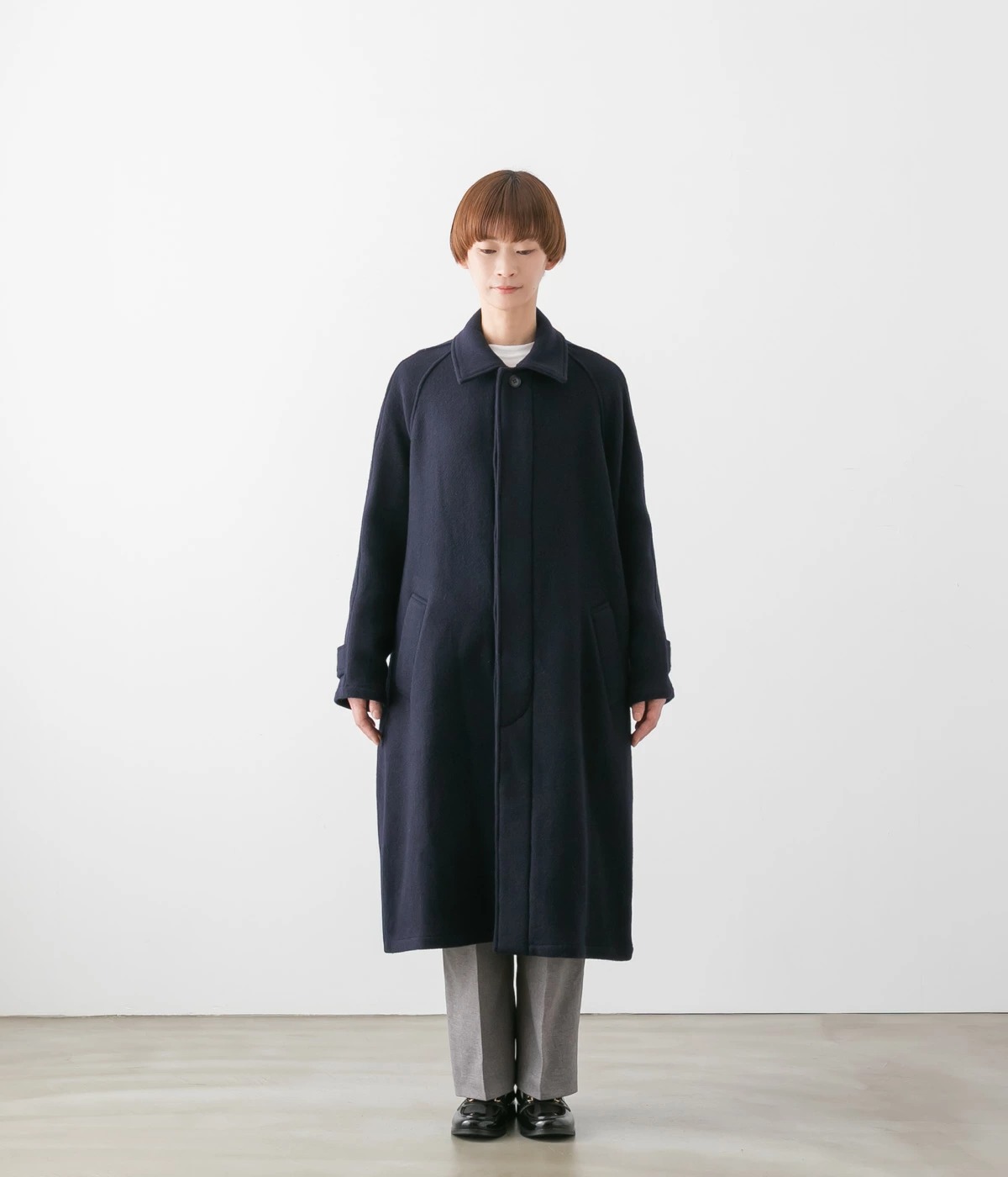 HTS エイチティーエス HEAVY WEIGHT WOOL TWILL BALMACAAN COAT ウール