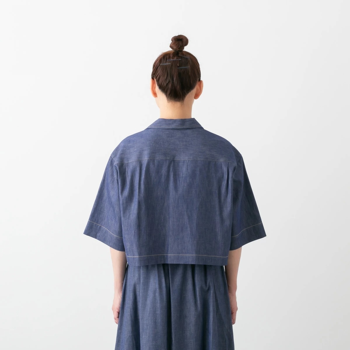 nicholson ＆ nicholson ニコルソン アンド ニコルソン オープンカラー シャツ OPEN COLLAR SHIRT ROMA-DENIM 2色