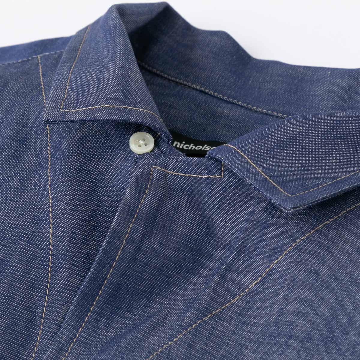 nicholson ＆ nicholson ニコルソン アンド ニコルソン オープンカラー シャツ OPEN COLLAR SHIRT ROMA-DENIM 2色