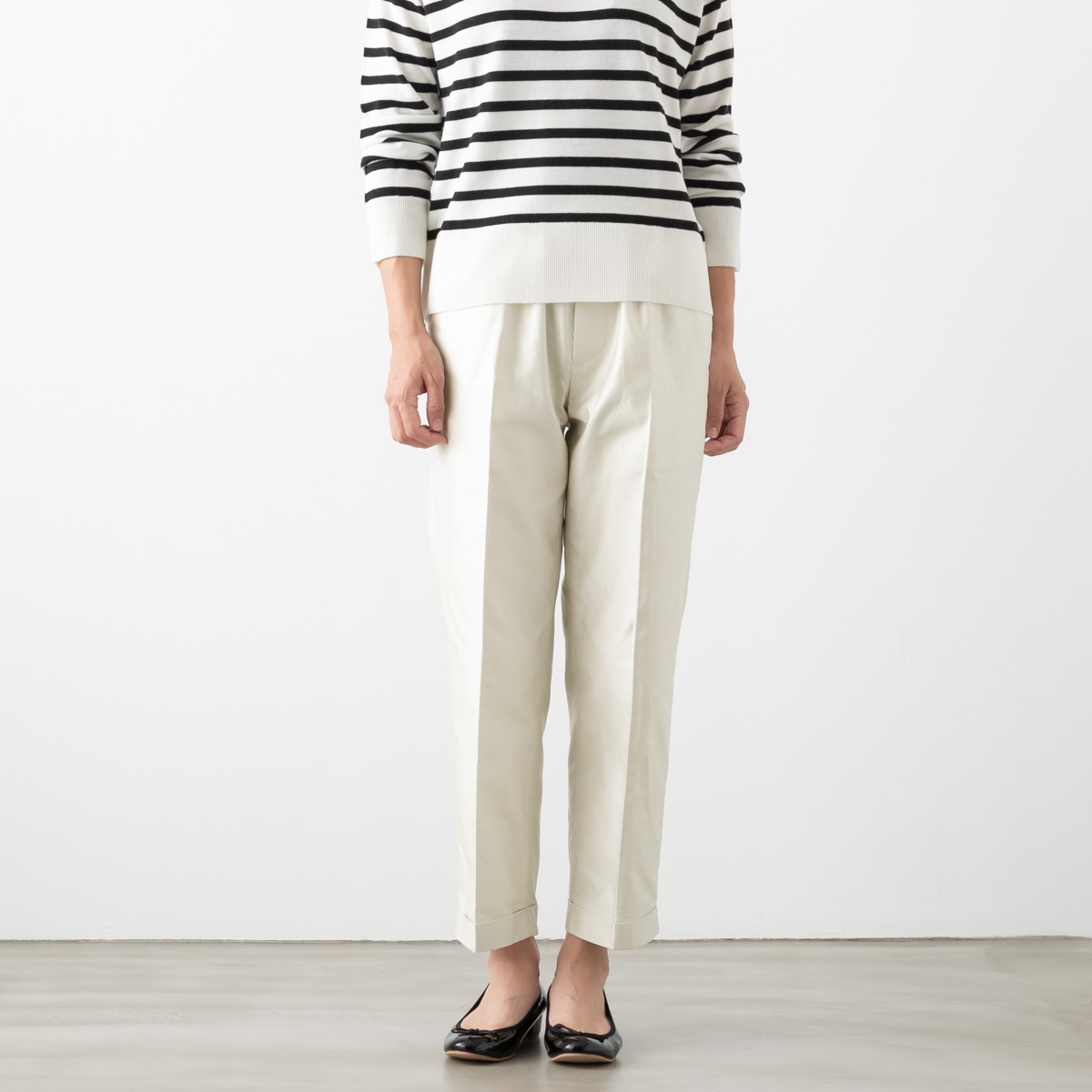 nicholson & nicholson ニコルソン アンド ニコルソン スーピマコットン センタープレス パンツ ROBIN-STN