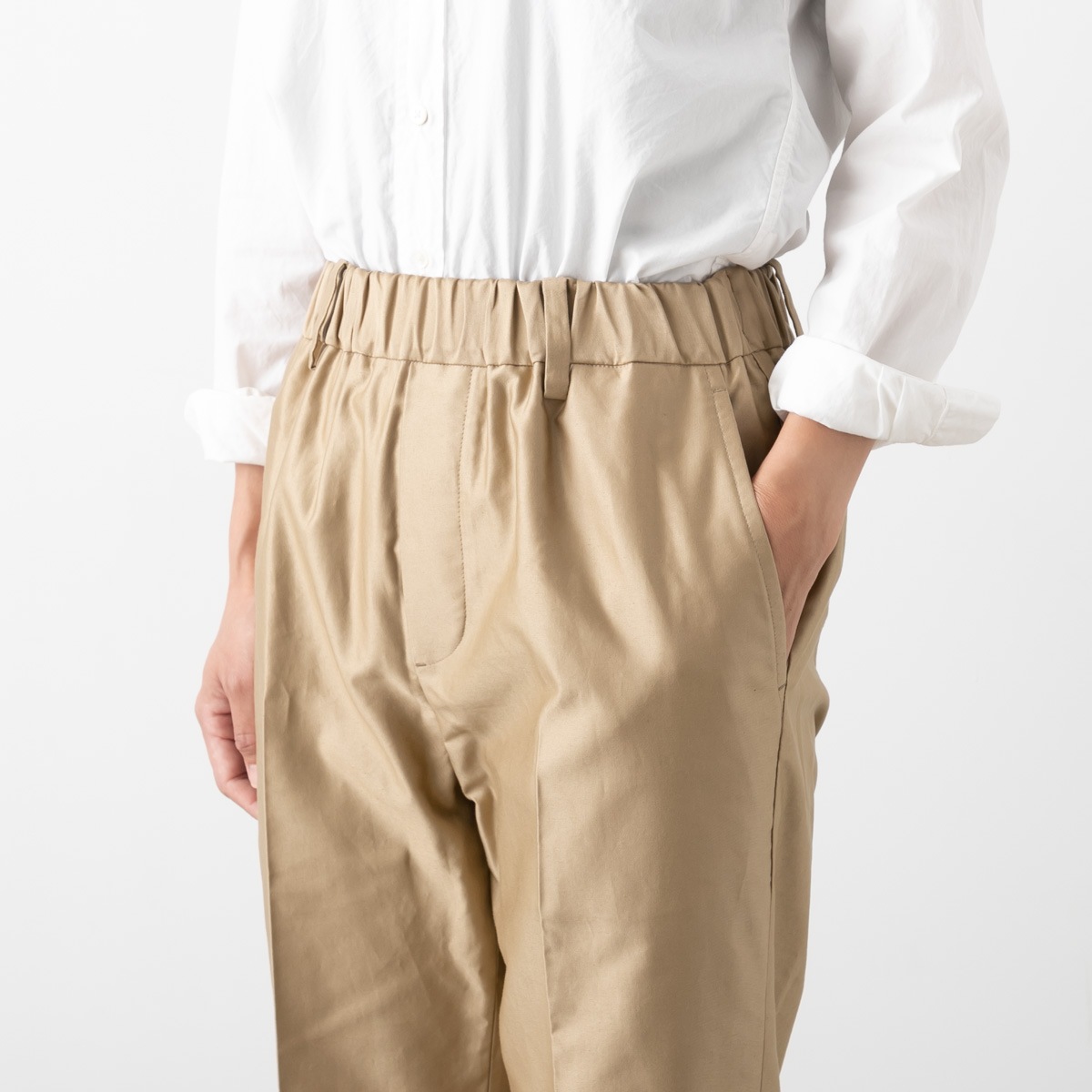 nicholson & nicholson ニコルソン アンド ニコルソン スーピマコットン センタープレス パンツ ROBIN-STN