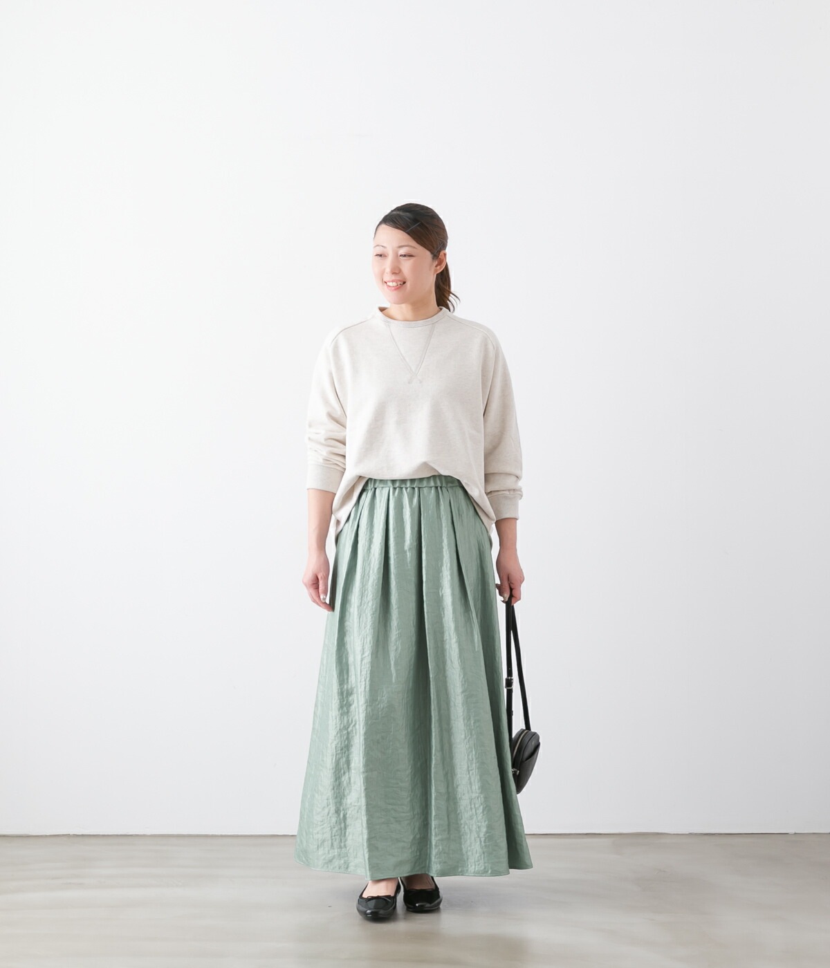 ma couleur マ クルール スパーク ビンテージ タック&ギャザー ロング ma couleur マ クルール スパーク ビンテージ タック&ギャザー ロング