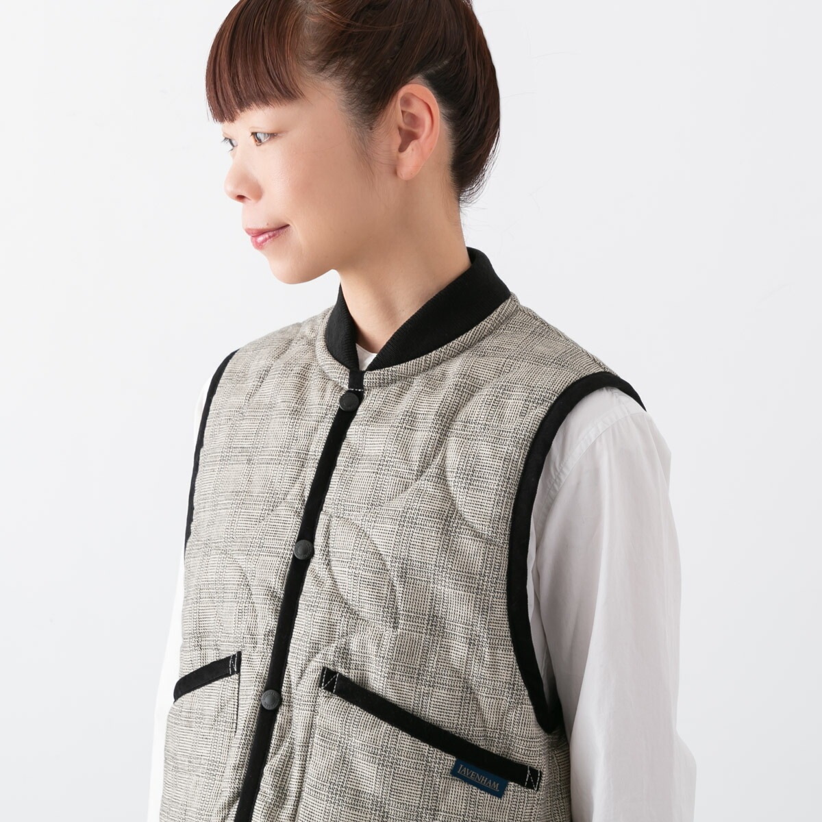 LAVENHAM ラベンハム キルティング ベスト 2色 CROPPED BOMBER GILET