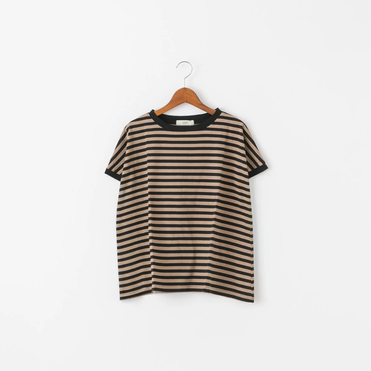 NARU ナル クラシック 天竺 ミナミ ボーダー 半袖 Tシャツ 5色 649036BF
