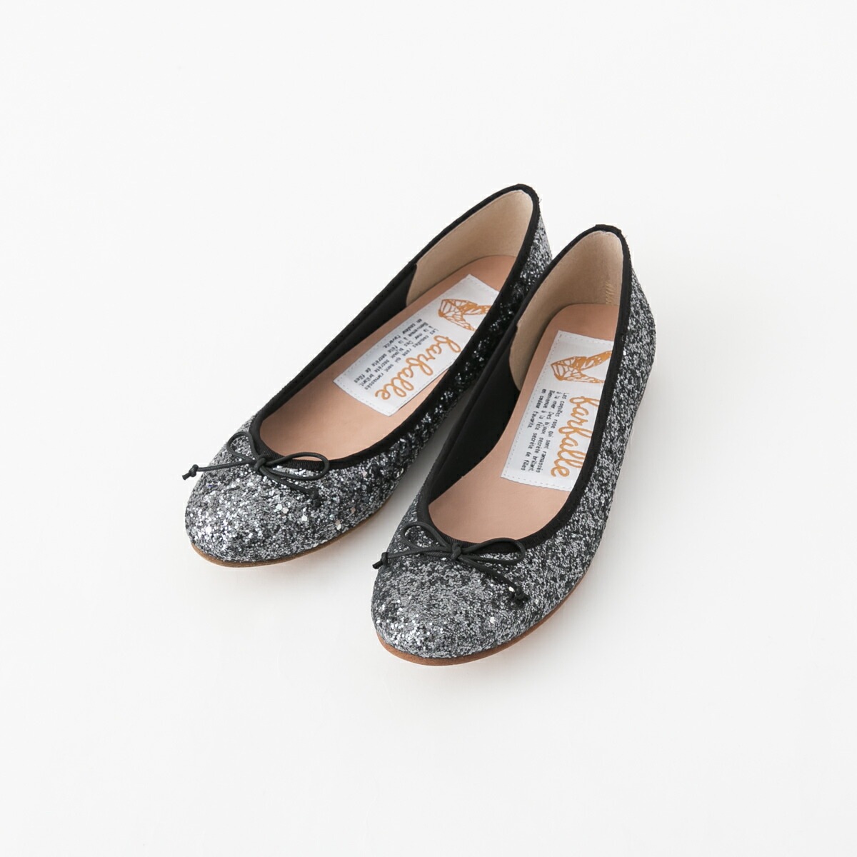 farfalle ファルファーレ 大粒グリッター バレエシューズ FF233L202A