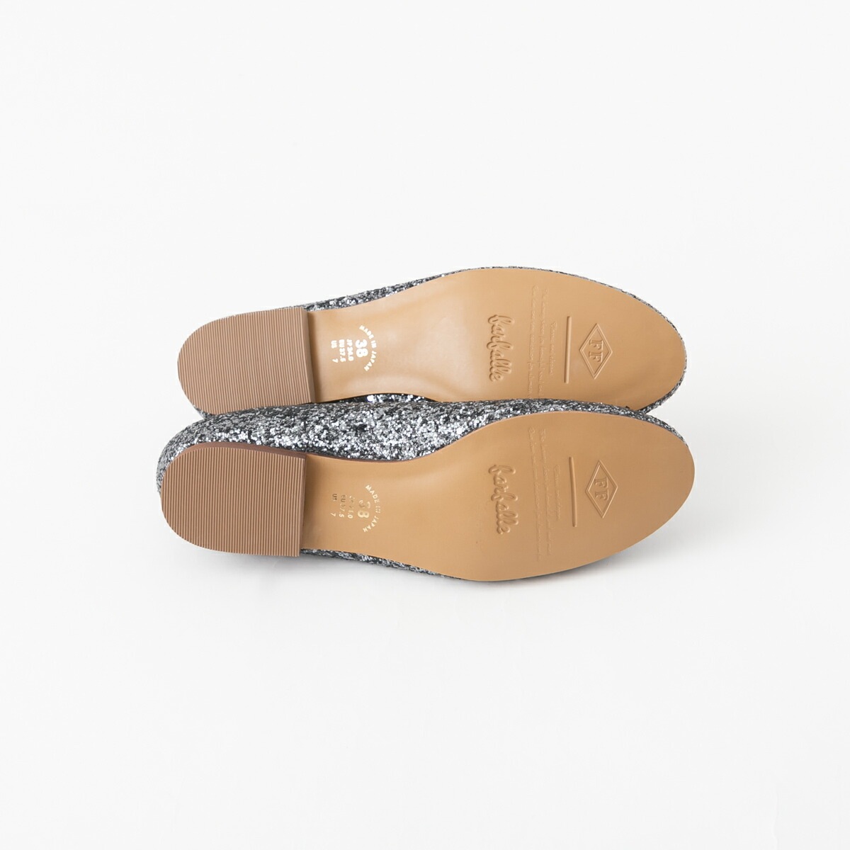 farfalle ファルファーレ 大粒グリッター バレエシューズ FF233L202A