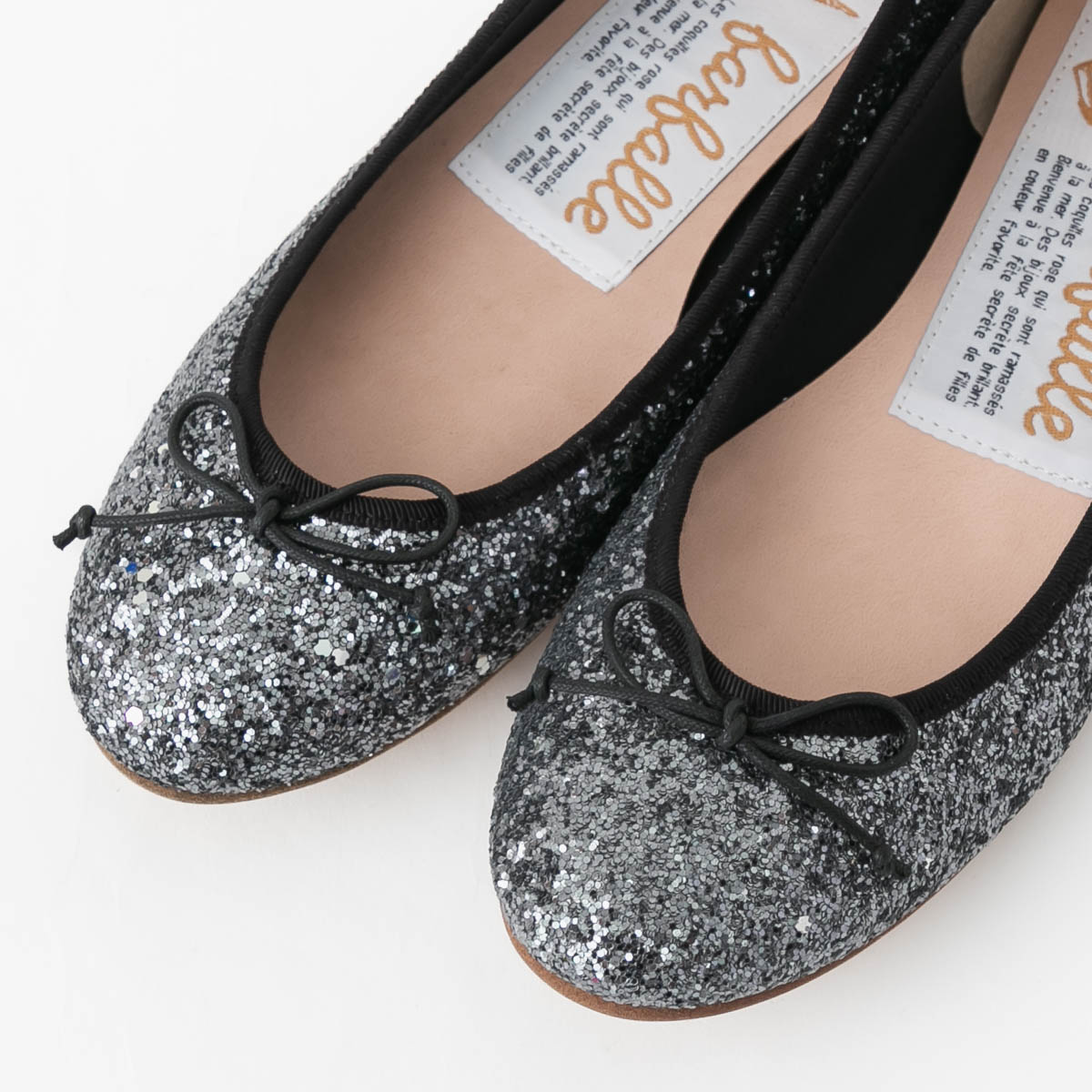 farfalle ファルファーレ 大粒グリッター バレエシューズ FF233L202A