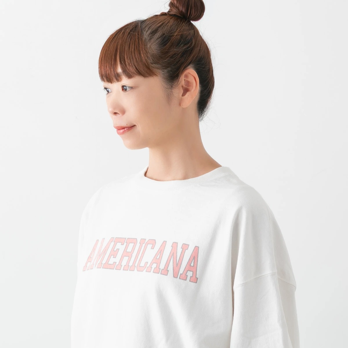 Americana アメリカーナ USED加工 ロングスリーブ Tシャツ 4色 BRF-783A/3