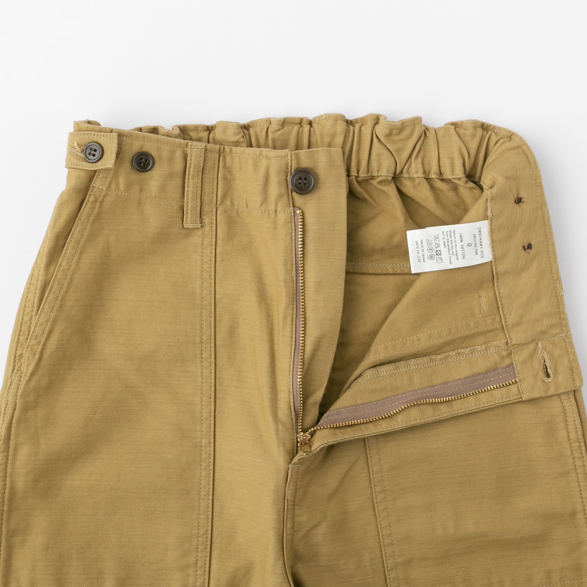Ordinary fits オーディナリーフィッツ JAMES FATIGUE BACK SATIN ファティーグ ジェームス パンツ 4色 101J-02-326