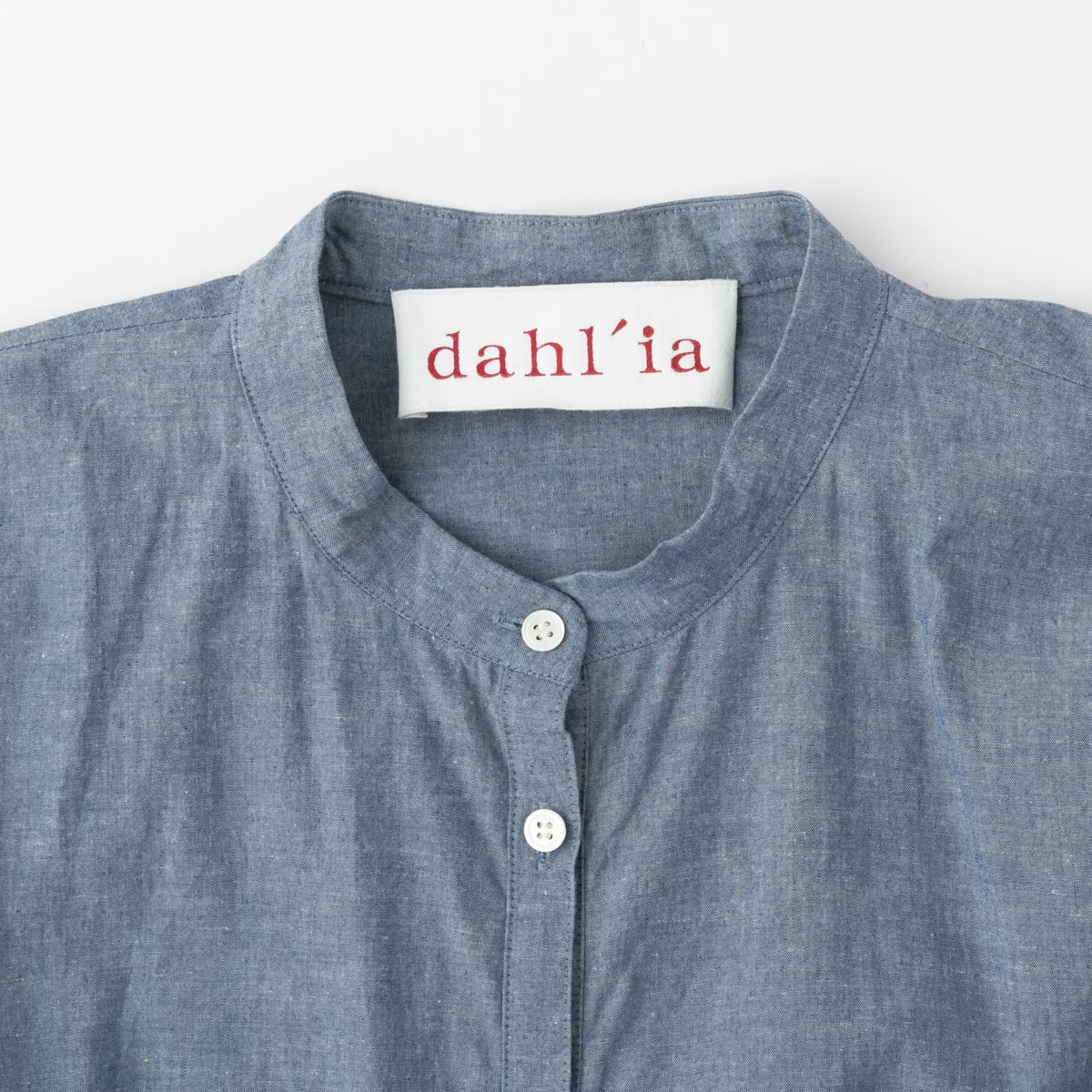 dahl'ia ダリア コットン フリル 半袖 ブラウス 2色 DBL-324FC