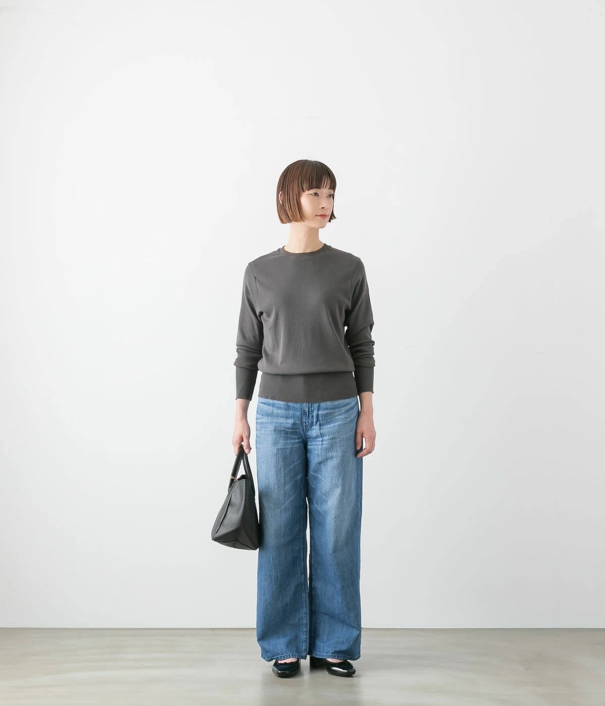 gicipi ジチピ コットン クルーネック 長袖 フラーゴラ FRAGORA 5色 2611A