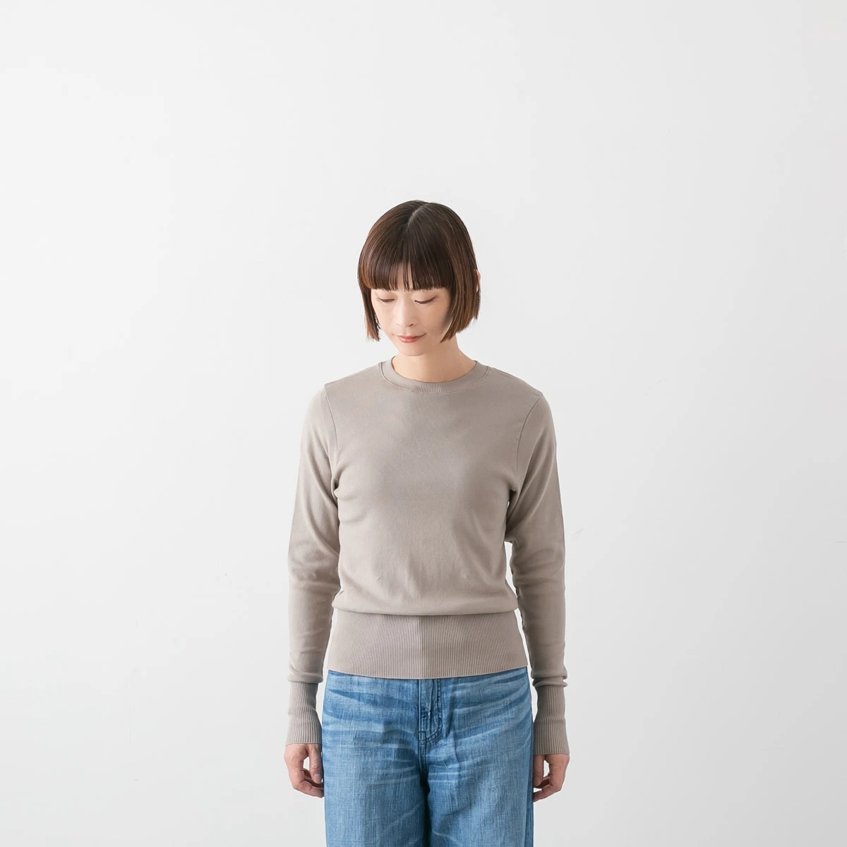 gicipi ジチピ コットン クルーネック 長袖 フラーゴラ FRAGORA 5色 2611A