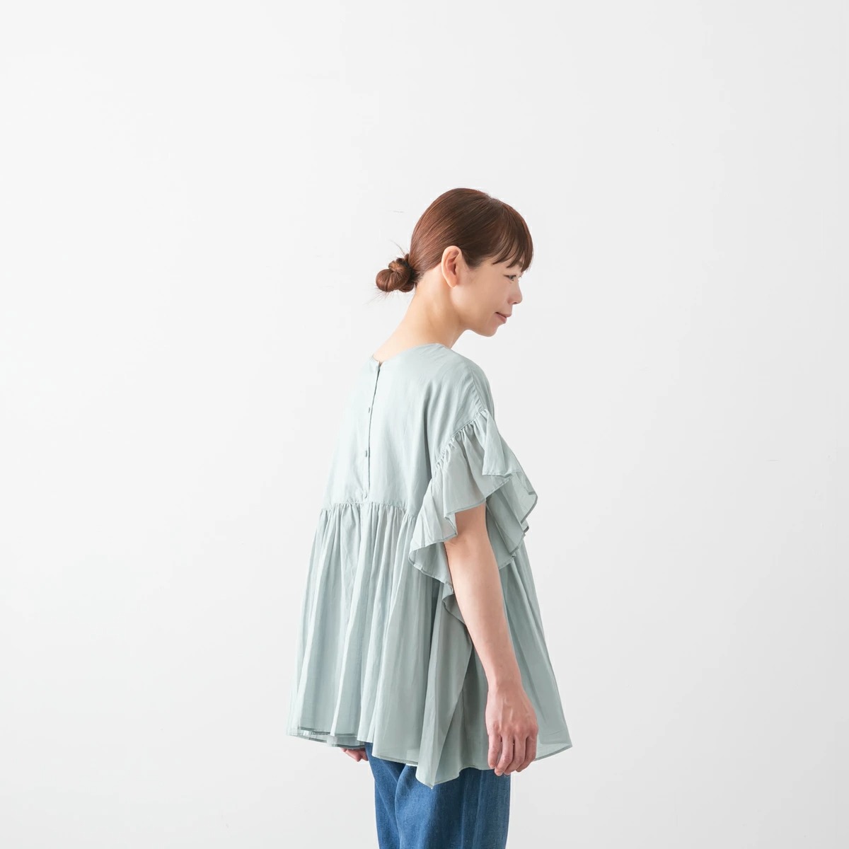utilite ユティリテ sushi voil 2WAY ボックス ブラウス 4色 UT410LS43
