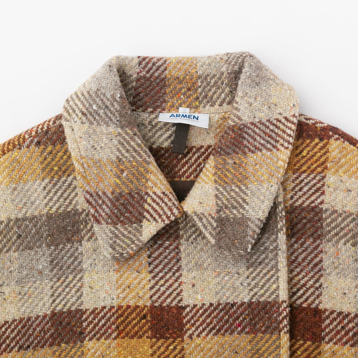 ARMEN アーメン WOOL CHECK OVERSIZED PEACOAT WITH LINING ウール チェック オーバーサイズ ピーコート PNAM2352C