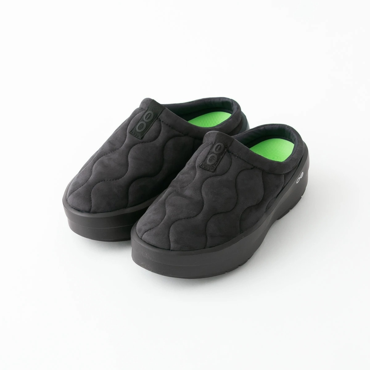 OOFOS ウーフォス Women's OOcoozie Platform Posh リカバリー バックレスミュール