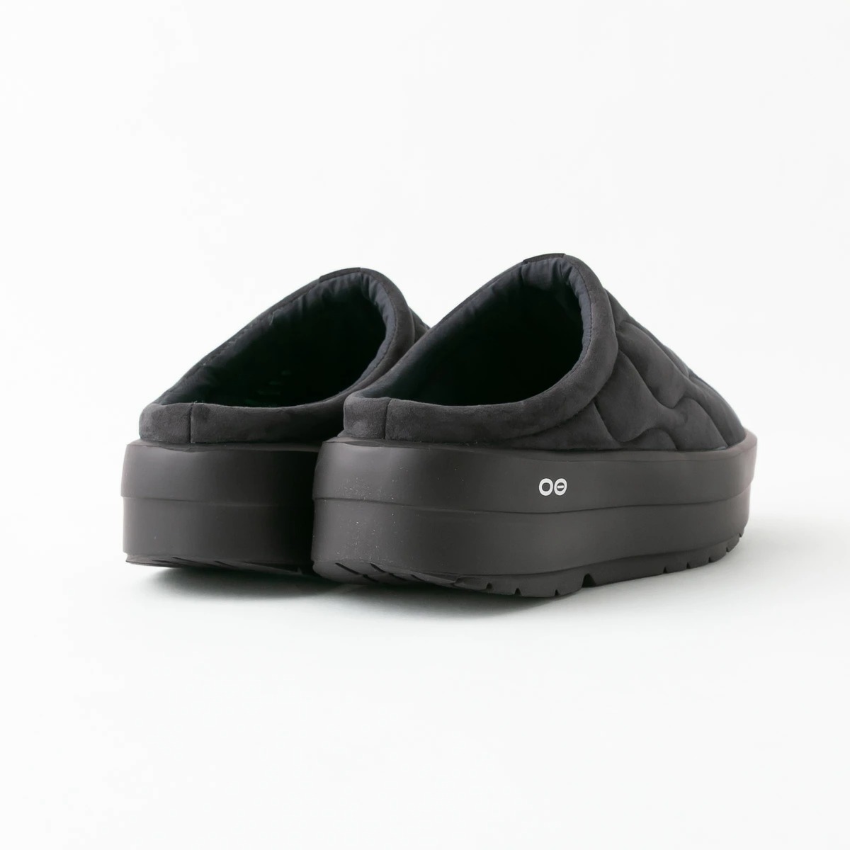 OOFOS ウーフォス Women's OOcoozie Platform Posh リカバリー バックレスミュール
