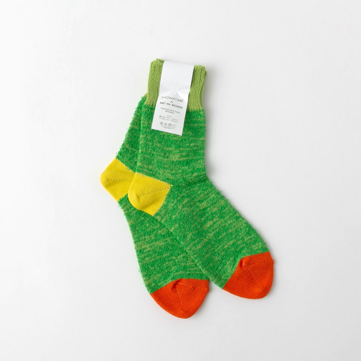 SHOWATABE ショウワタベ Textured Cotton Socks テクスチャー コットン ソックス 5色