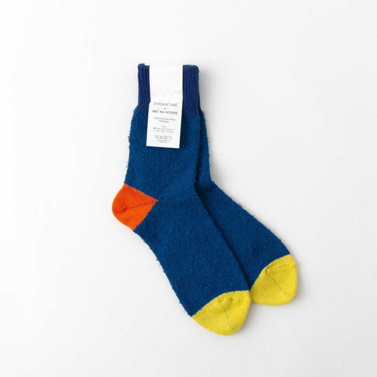 SHOWATABE ショウワタベ Textured Cotton Socks テクスチャー コットン ソックス 5色