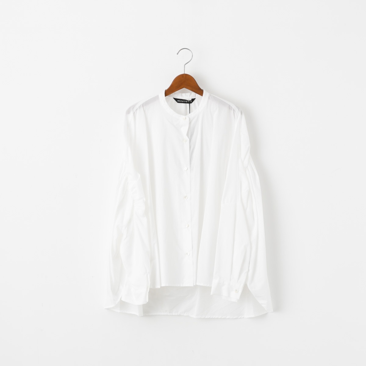 mizuiro ind ミズイロインド バックギャザー ワイド シャツ 9色 238975